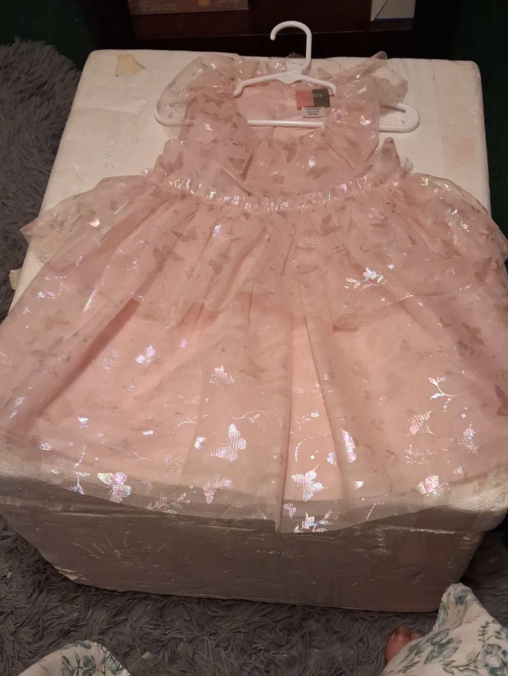 Wicked Universal Studios Pink Iridescent Glenda Dress 3T